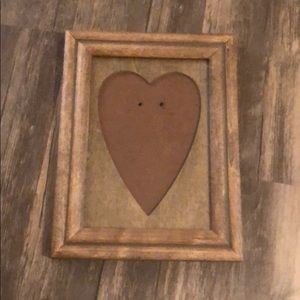 Wooden heart frame